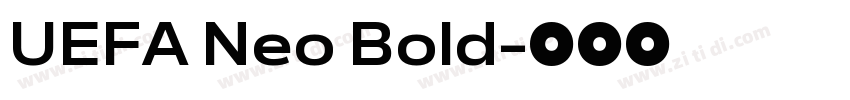 UEFA Neo Bold字体转换